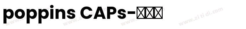 poppins CAPs字体转换